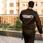 Male,security,guard,,outdoors